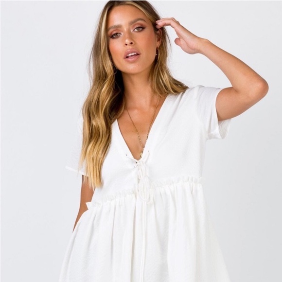 White Summer Dress - Picture 3 of 12